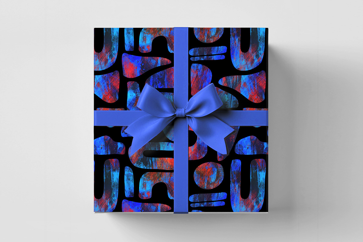 Blue Red Stones, a Wallpaper Graphic by MalyskaStudio (Photo 8 of 11)