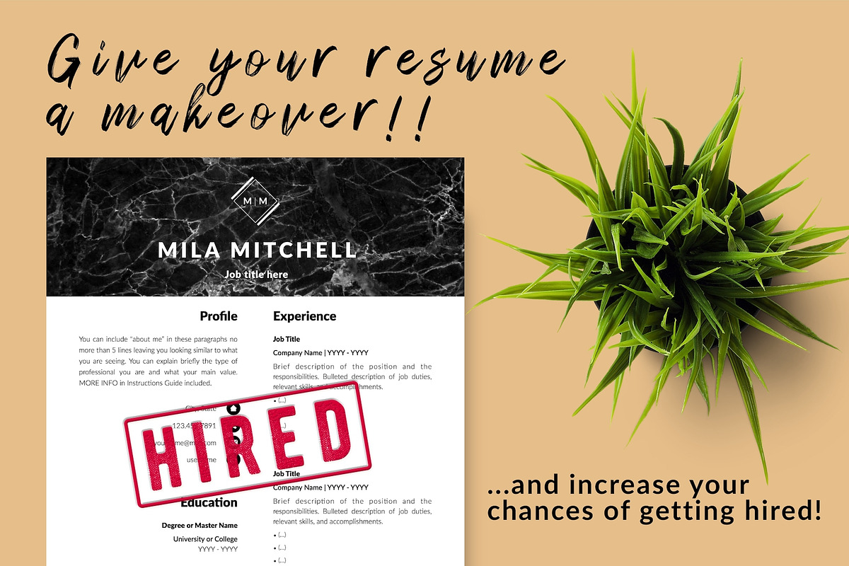 Modern Resume Design / CV - Mila, a Resume Template by Templates Design Co. (Photo 16 of 17)
