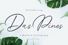 Das Pines - Modern Calligraphy