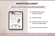 Course Sales Page Canva Template, a Landing Page Template by Julia On Purpose (Thumbnail 3 of 8)
