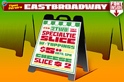 East Broadway, a NYC type., a Sans Serif Font by Tipos Pereira (Thumbnail 2 of 14)