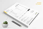 Invoice + Letterhead, a Stationery Template by CreativeZoom (Thumbnail 3 of 4)