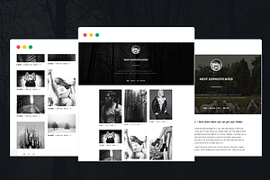 Next Sophisticated Tumblr Theme