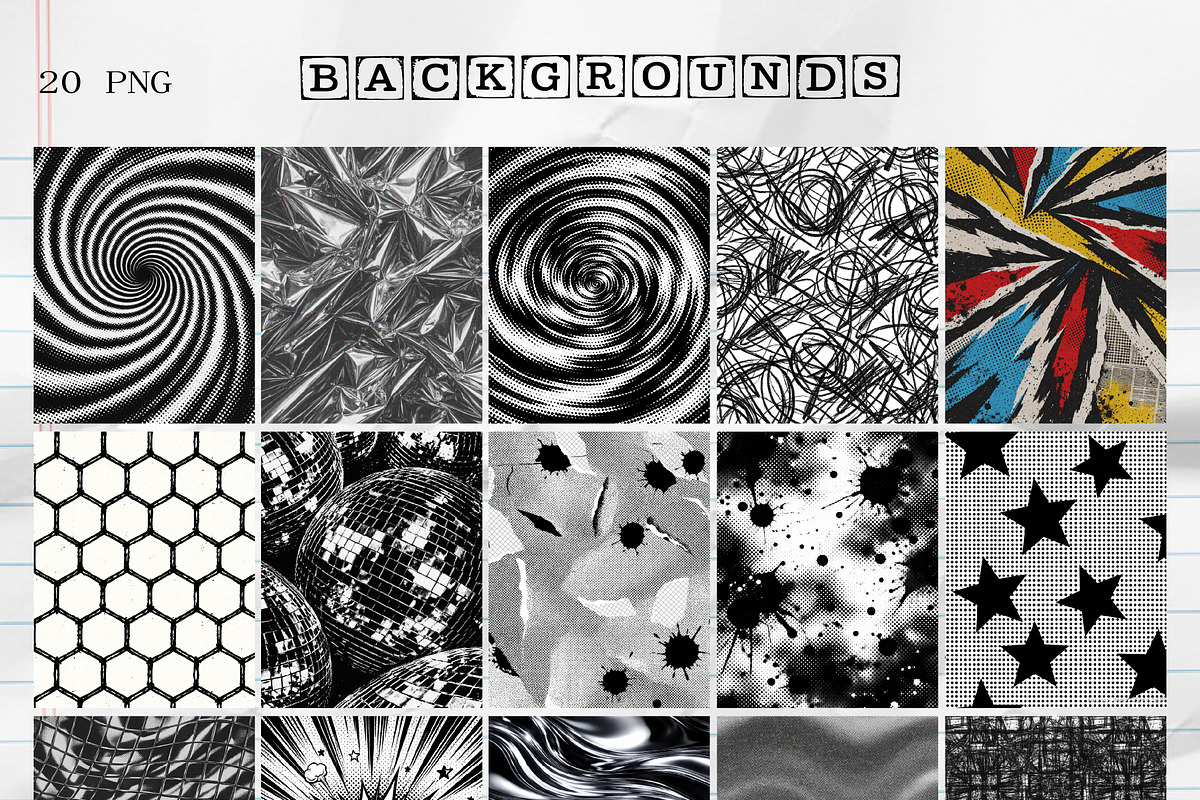 Chaos COLLAGE KIT - Paper Scrapbook, an Object Graphic by DreamoraArt (Photo 8 of 8)