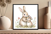 Boho Bunny Clipart, an Illustration by DreamCafeArt (Thumbnail 7 of 8)