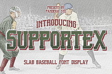 Supportex - Slab Baseball Font