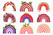 Juicy Fruit Rainbows Watercolor PNG, a Food Illustration by Whimsy Brush Studio (Thumbnail 7 of 10)