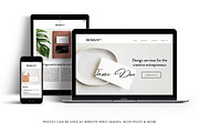 Tan Business Card Photo Mockups, a Product Mockup by Moyo Studio (Thumbnail 5 of 9)