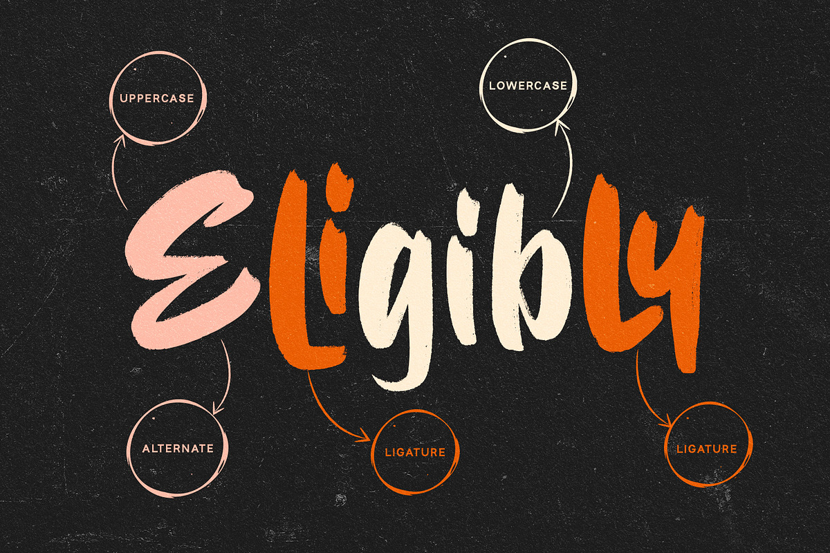 Eligibly - Display Font, a Script Font by Alpaprana (Photo 4 of 9)