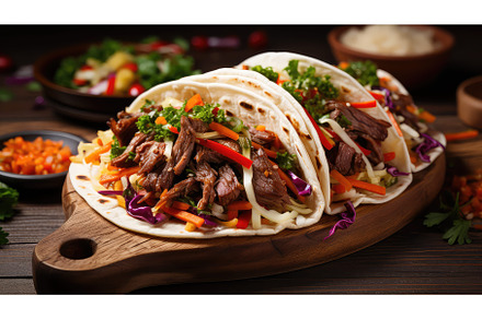 savory beef taco food ai generated, a Background Photo by pikepicture