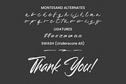 Montesand - Handwritten Font, a Handwritten Font by Sibelumpagi Studio (Thumbnail 10 of 10)