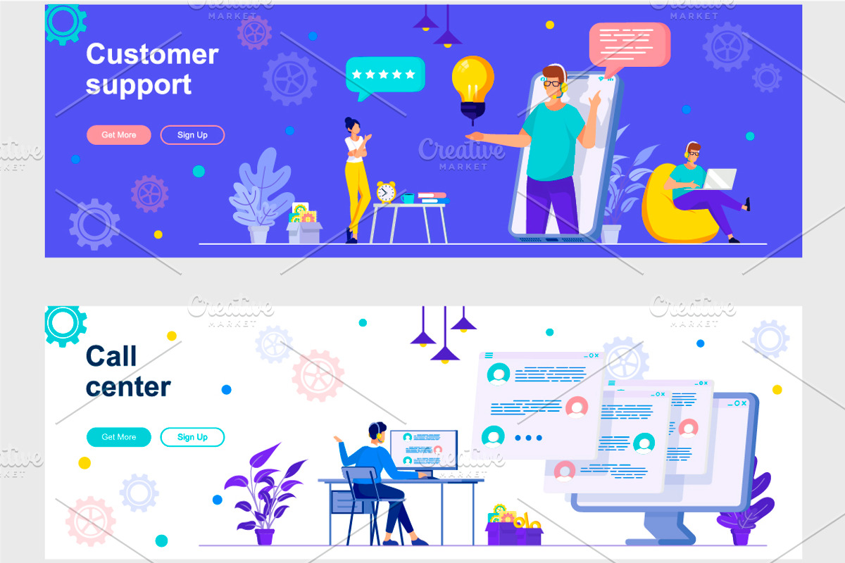 Flat Web Banners Template Kit, a Templates & Theme by alexdndz (Photo 10 of 26)