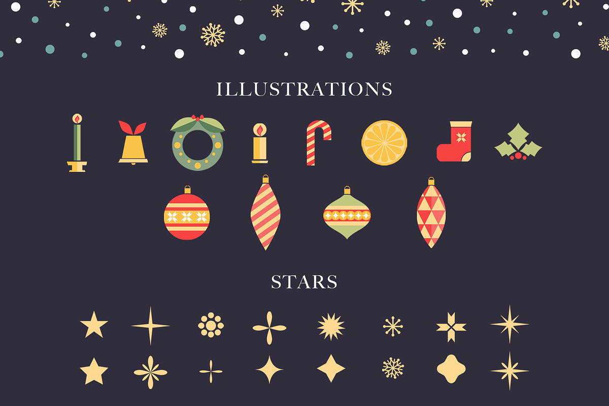 Christmas Graphic Vector Set, a Pattern Graphic by Deveze Art & Co (Photo 2 of 10)