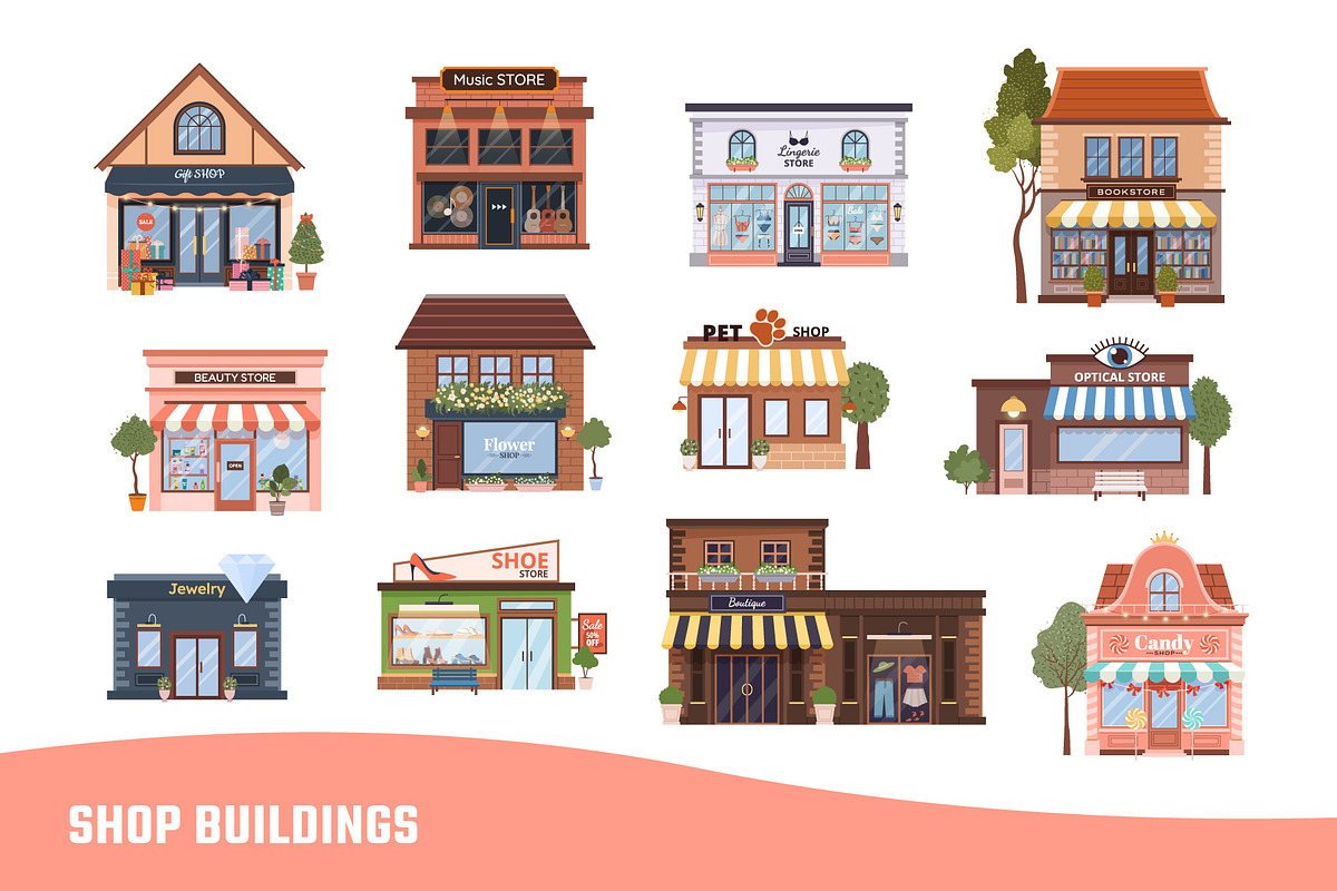 95 Urban, Rural, Municipal Buildings, an Object Illustration by IuliiaSavko (Photo 7 of 14)