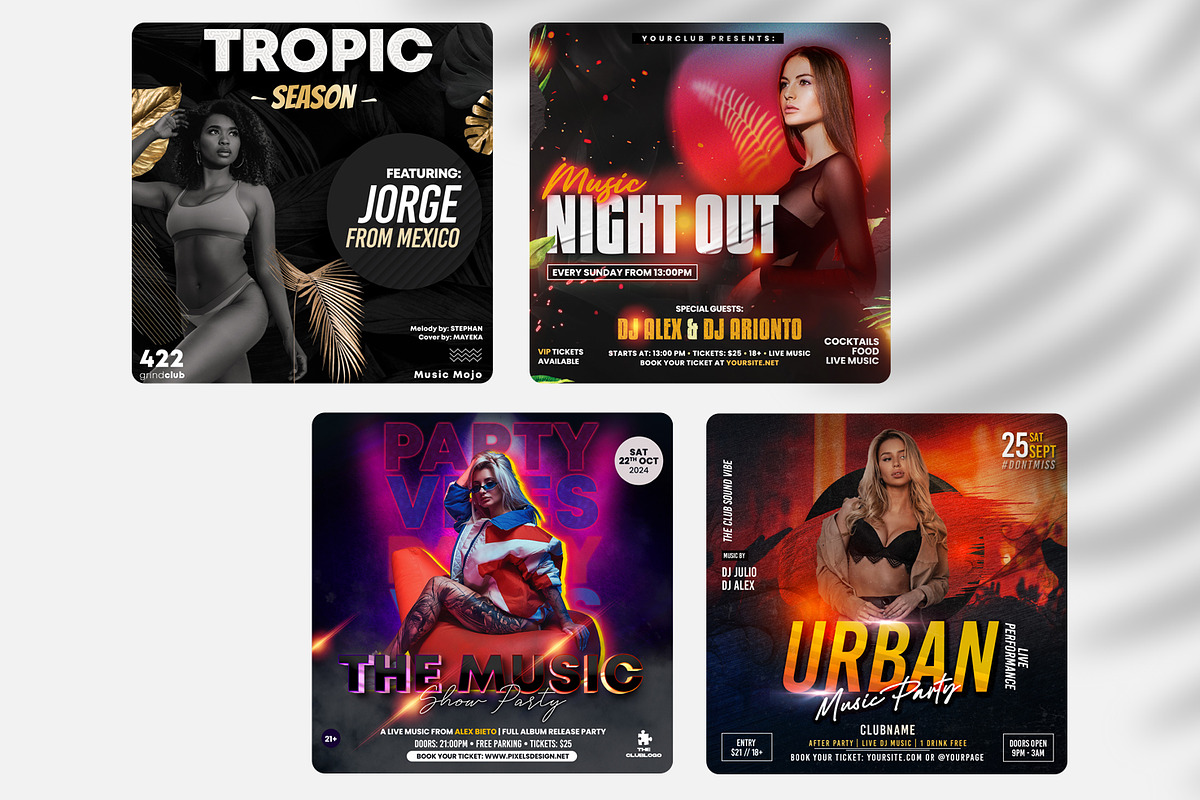 Bundle 12 Flyers and Banners, a Flyer Template by PixelsDesign (Photo 3 of 3)