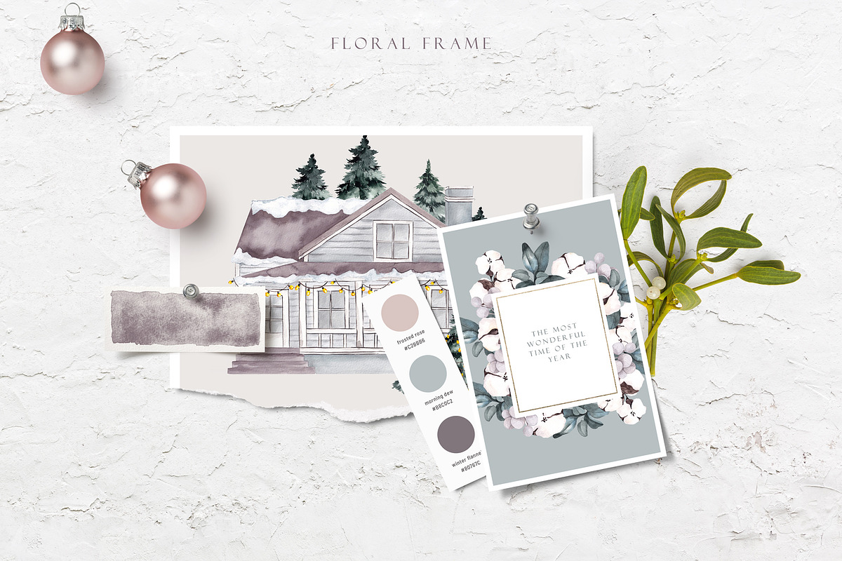 Christmas Creator. Watercolor season, a Decorative Illustration by ma_i_vi (Photo 6 of 21)