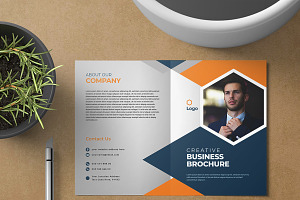 Bussiness bifold-brochure, a Brochure Template by Limino™ Studio