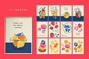 Fruits | Clipart + patterns, a Food Illustration by katieromanoff_art (Thumbnail 7 of 15)
