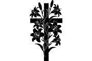Floral Cross Silhouette, an Object Graphic by Creativeshirt (Thumbnail 16 of 20)
