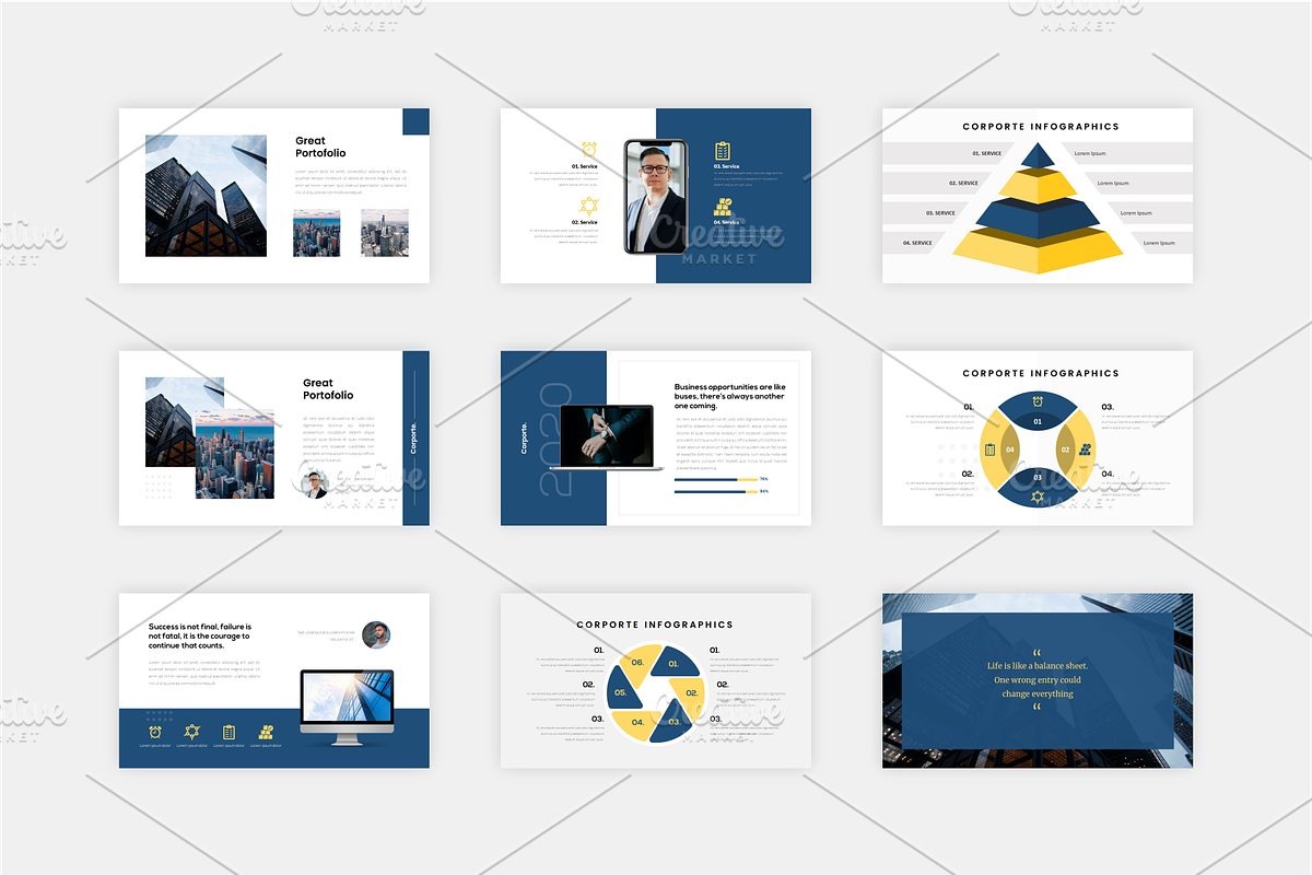 Business Company Presentation Bundle, a Presentation Template by Artiveko (Photo 2 of 4)