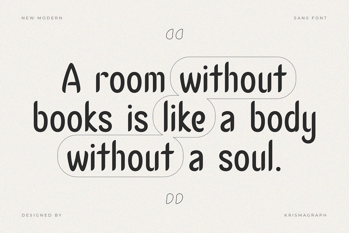 Ughtie – Elegant Sans Family Font, a Sans Serif Font by Krismagraph (Photo 4 of 12)