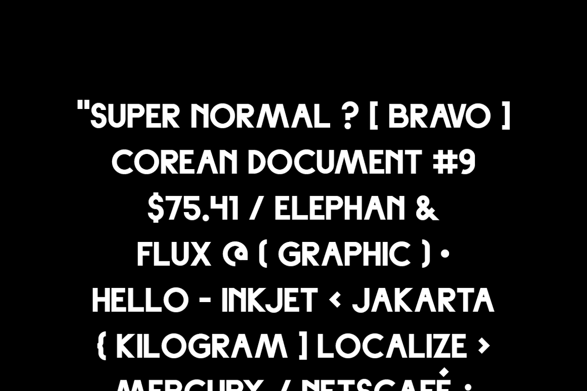 Super Normal — Sans preview 6