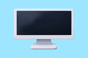 3D Desktop computer monitor with, a Technology Illustration by Abscent (Thumbnail 2 of 3)