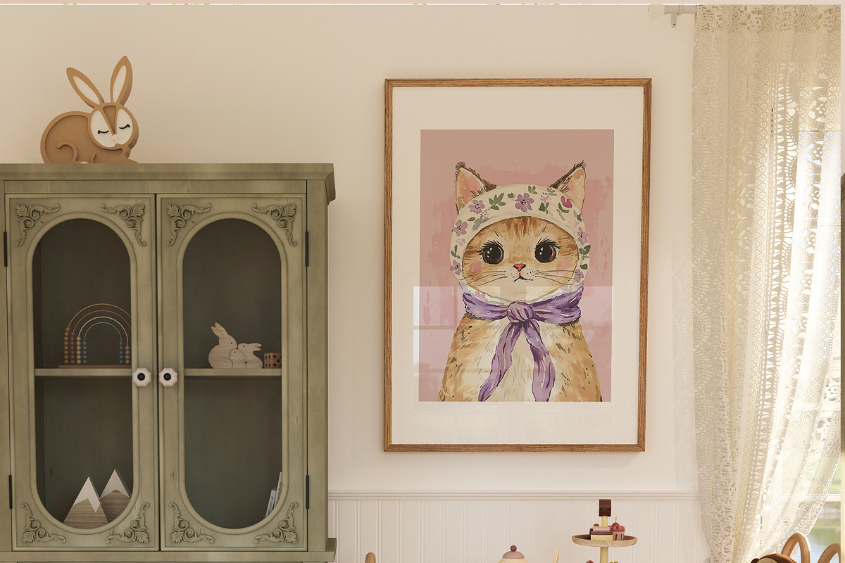 100 Vintage Girly Prints, a Background Graphic by Purple (Photo 4 of 10)