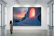 Glowing Archway Winter Landscape JPG, a Nature Photo by Aura Canyon HQ (Thumbnail 3 of 7)