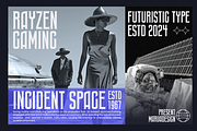 Rayzen - Futuristic Gaming Font, a Serif Font by Marvadesign (Thumbnail 2 of 9)