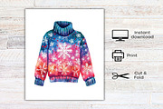 Watercolor Christmas Clothes Clipart, an Illustration by Canvas Craft (Thumbnail 8 of 8)
