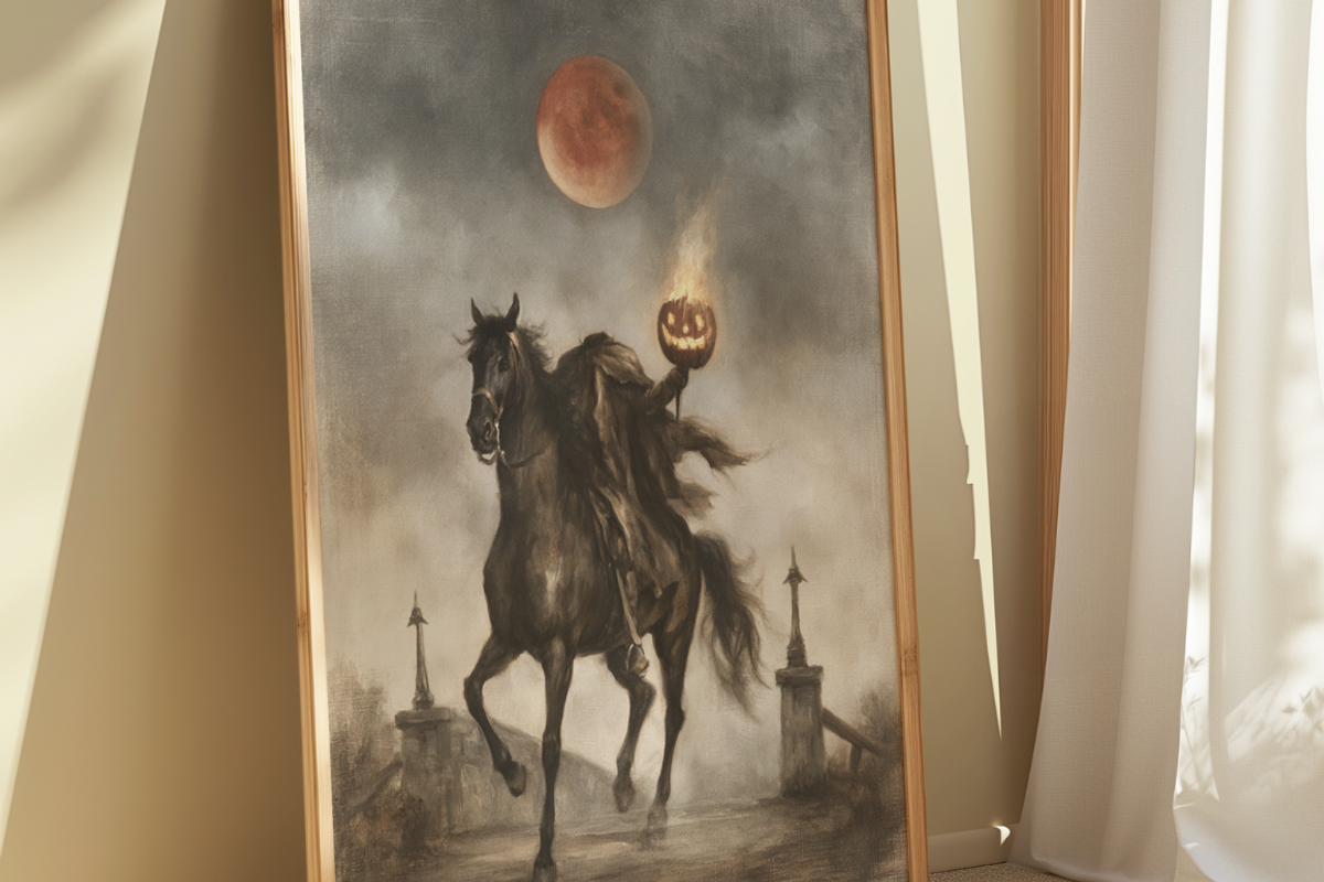 Rustic Halloween Wall Art Collection, a Seasonal Illustration by PrintablesByFranklyn (Photo 7 of 18)