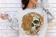 Retro Floral Skeleton PNG, Halloween, a Graphic by Vector Portal (Thumbnail 4 of 8)