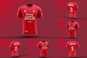 Soccer T-shirt Mock-up, a Shirt Mockup by zippypixelstudio (Thumbnail 1 of 8)