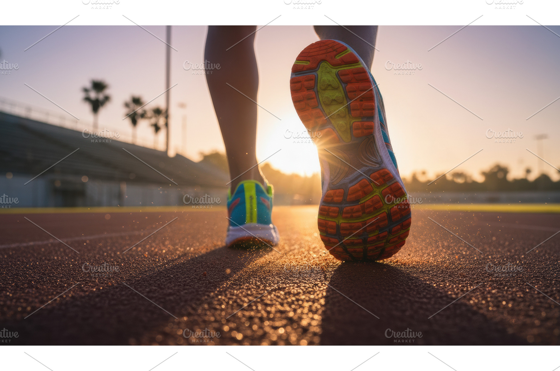 Close up view of running shoes on a, a Sports & Recreation Photo by Igor Tichonow
