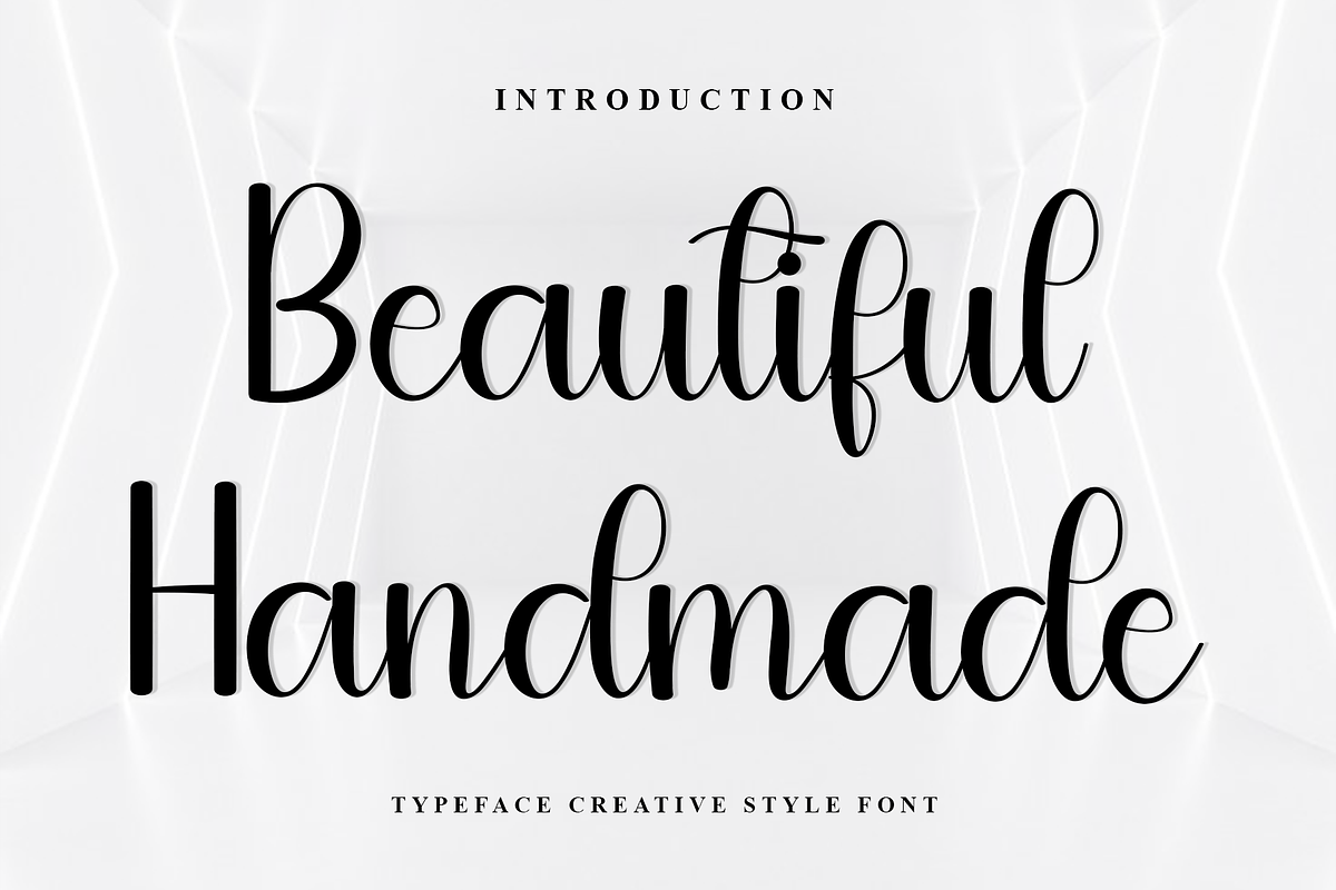 Beautiful Handmade, a Handwritten Font by FreshTypeINK (Photo 1 of 8)