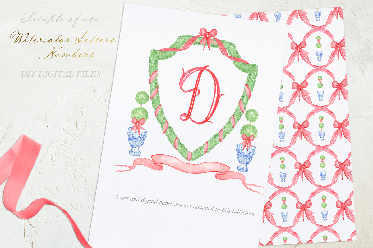 Antico Red Calligraphy Letters PNG, a Graphic by LABFcreations (Photo 2 of 2)
