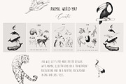 Animal World Map Creator, an Animal Illustration by Natalia Tugova (Thumbnail 2 of 17)