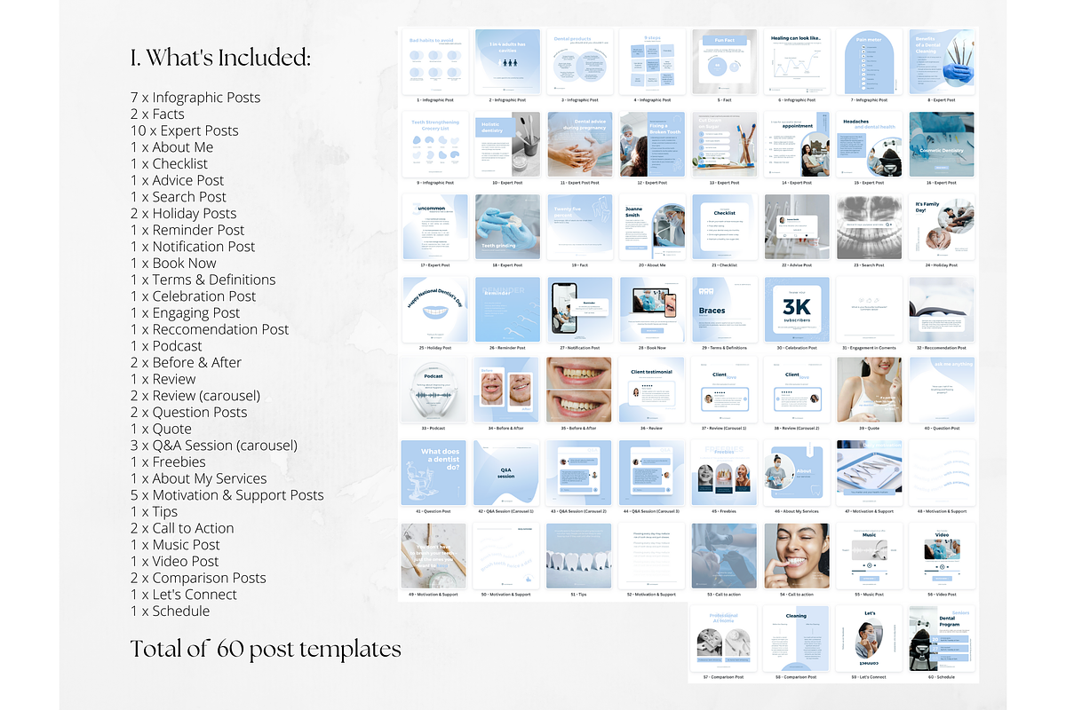 200 Dental Social Media BUNDLE, a Social Media Template by PatternLab. (Photo 2 of 10)