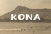 Kona, a Font by Bruised Goods (Thumbnail 1 of 4)