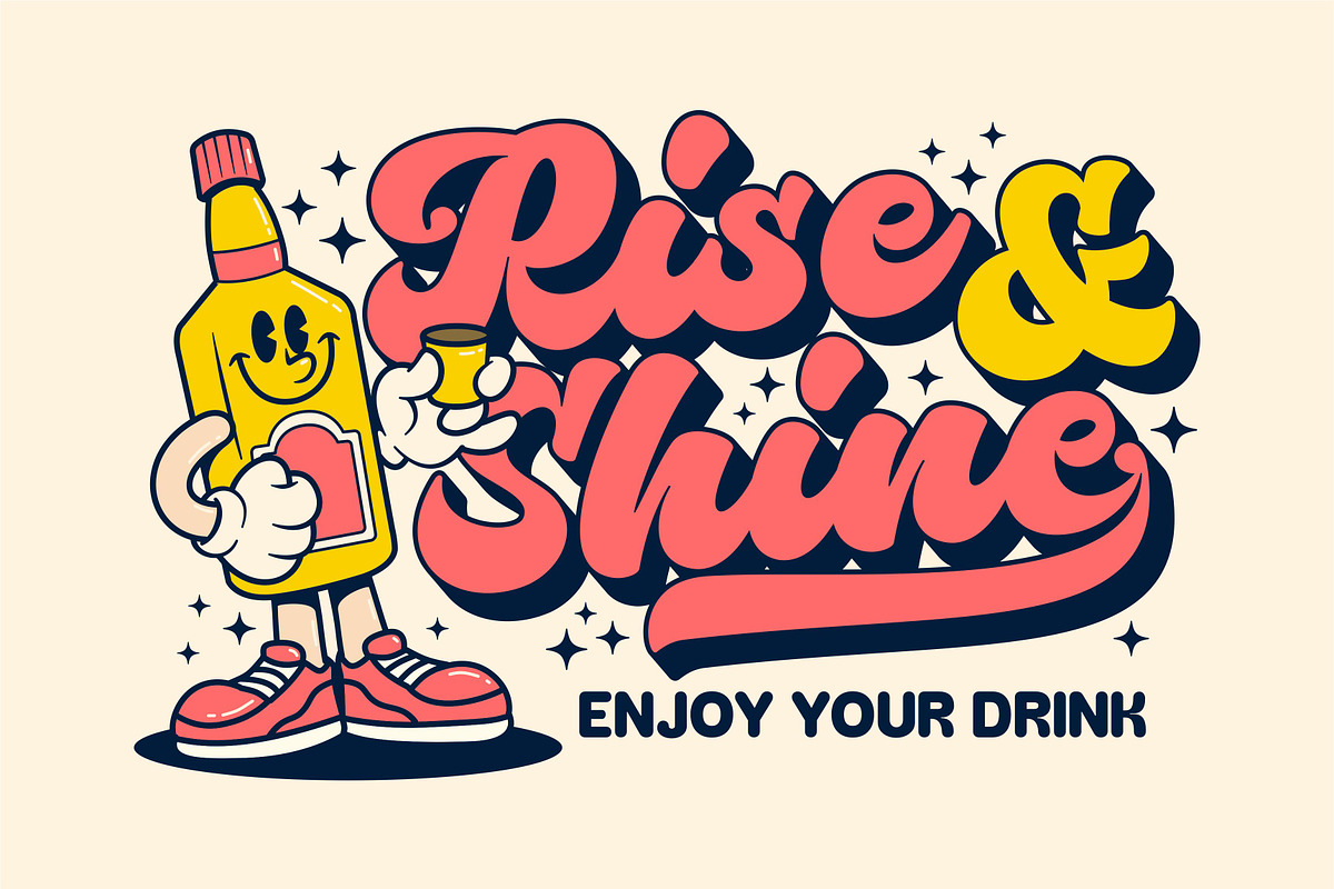 Klite - Retro Script, a Script Font by Graptail (Photo 2 of 10)