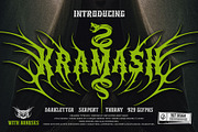 Kramash Typeface, a Blackletter Font by alit design (Thumbnail 1 of 20)