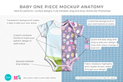 Baby One Piece Canva Smart Mockup, an Apparel Mockup by Mockup Scene (Thumbnail 4 of 16)
