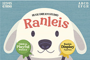 Ranleis - Whimsical Playful Font, a Serif Font by Huge Dream Studio (Thumbnail 1 of 9)