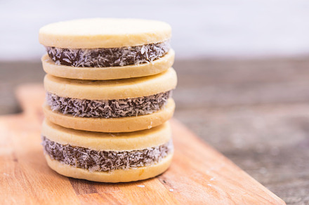 Alfajores traditional argentina sweet cookies, a Food & Drink Photo by DalaiFood