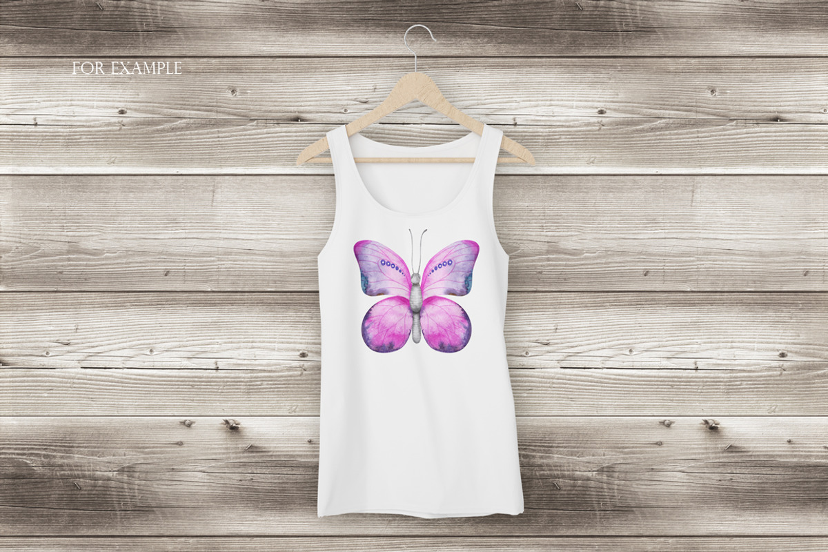 Watercolor butterflies clipart, an Illustration by OrangePeafowlArt (Photo 4 of 9)