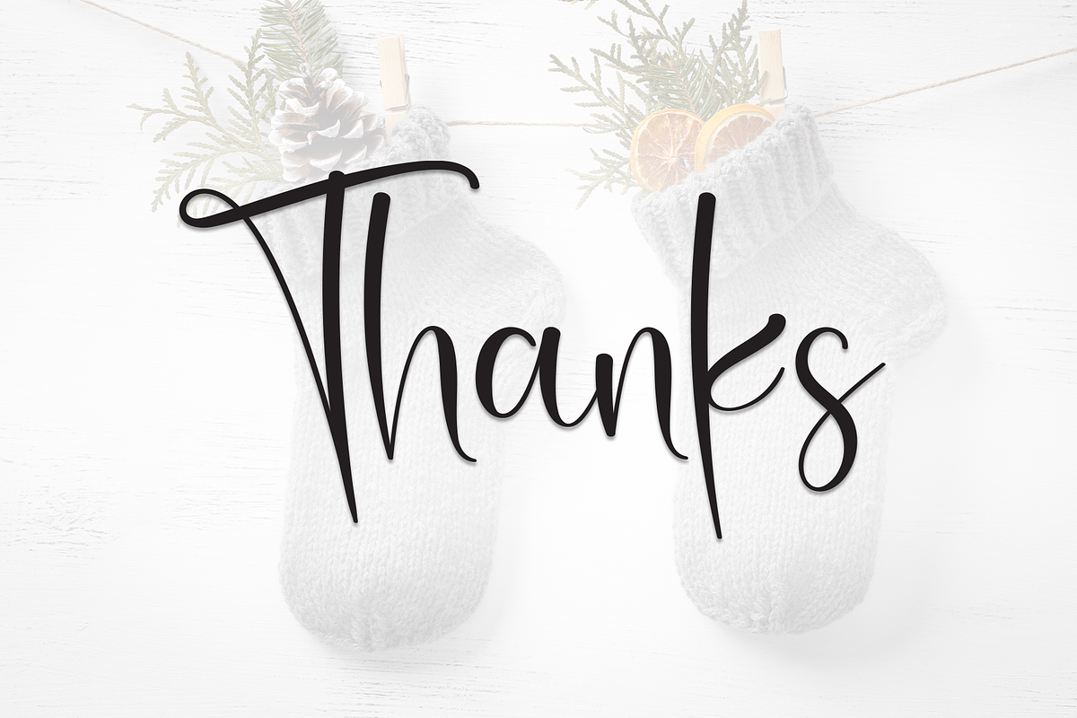 Wintersock | Script Font, a Handwritten Font by Scratchones (Photo 8 of 8)