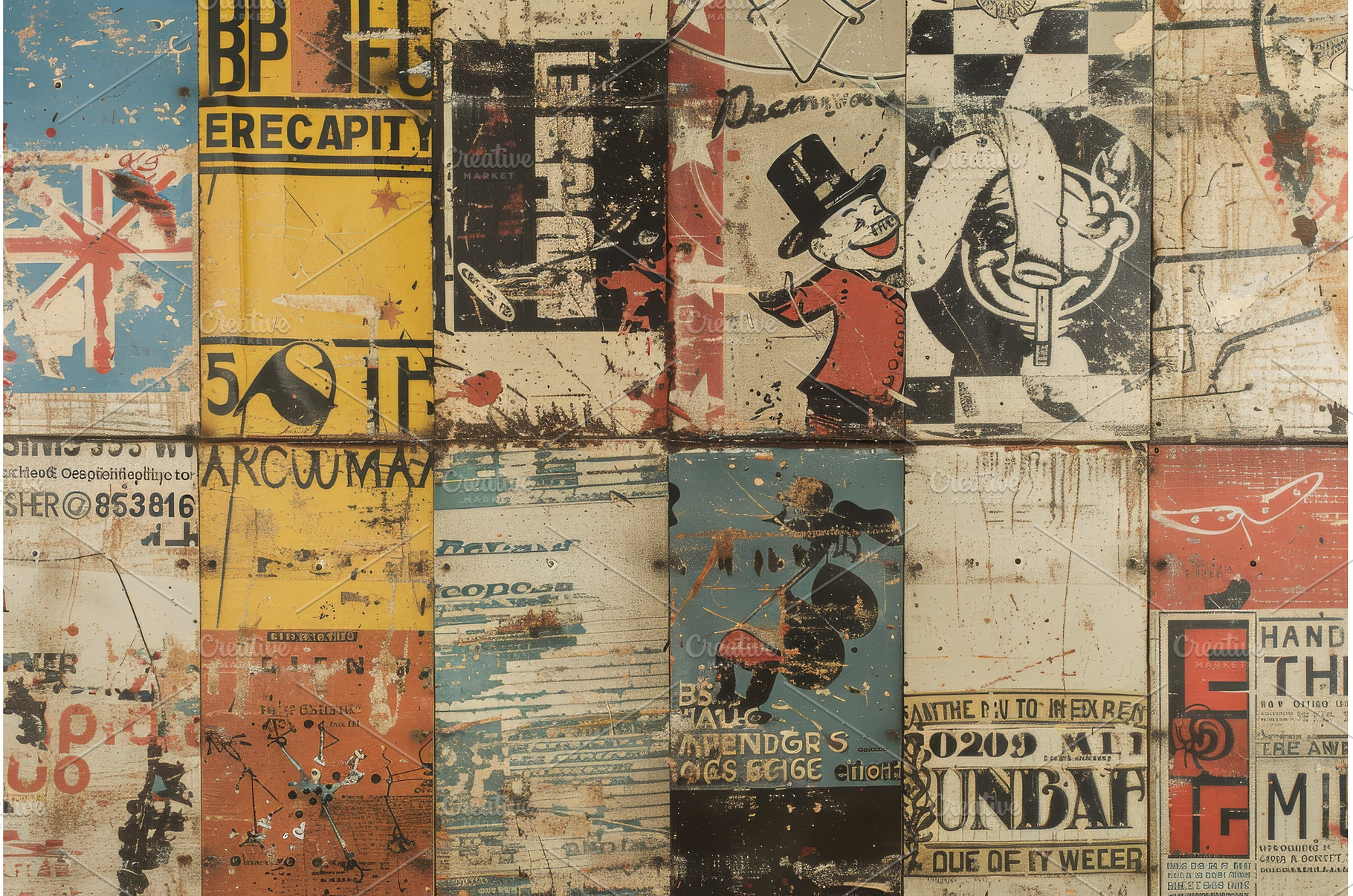 Vintage Pop Art and Advertising, a Background Photo by LaVika