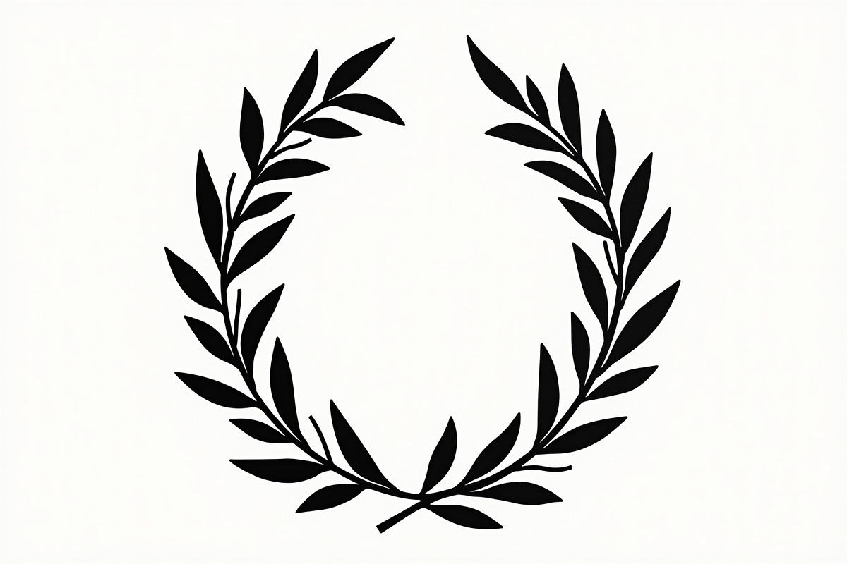 Laurel Wreath Silhouette Set, an Illustration by hafijul (Photo 9 of 9)
