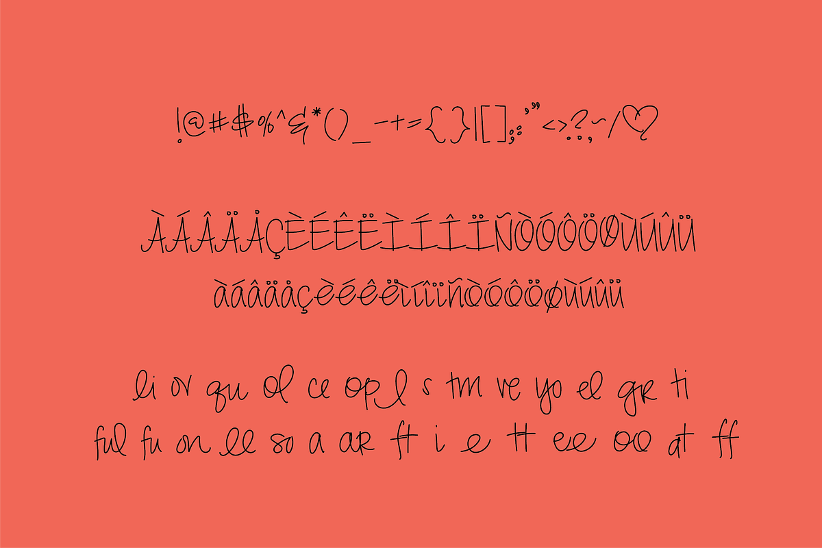 Love Caroline, a Handwritten Font by Kitaleigh (Photo 3 of 6)